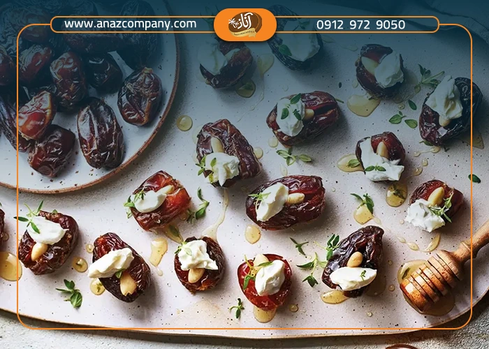 خرما و پنیر